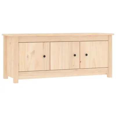 vidaXL Omarica za čevlje 110x38x45,5 cm trdna borovina