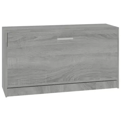 vidaXL Klop za čevlje siva sonoma 80x24x45 cm inženirski les