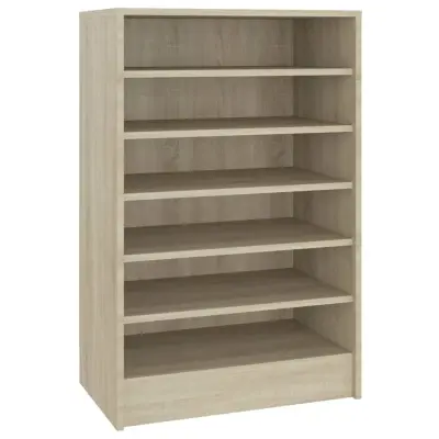 vidaXL Omara za čevlje sonoma hrast 60x35x92 cm iverna plošča