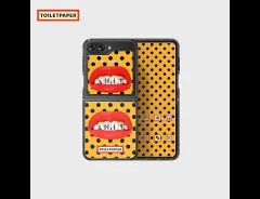GALAXY Z FLIP5 FLIP SUIT CASE TOLIET PAPER GOLD