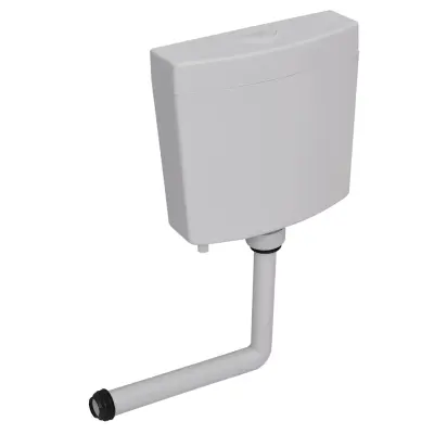 vidaXL WC kotliček z dovodom vode na dnu 3/6 L siv