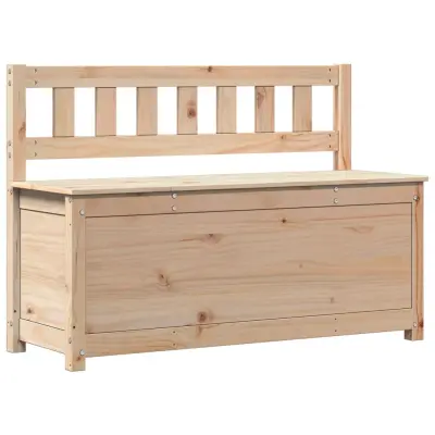 vidaXL Klop 110x41x76,5 cm trdna borovina