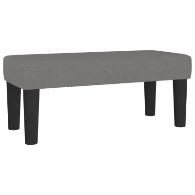 vidaXL Klop temno siva 70x30x30 cm blago