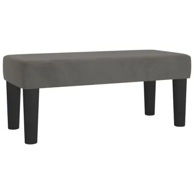 vidaXL Klop temno siva 70x30x30 cm žamet