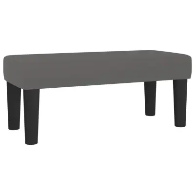 vidaXL Klop siva 70x30x30 cm umetno usnje