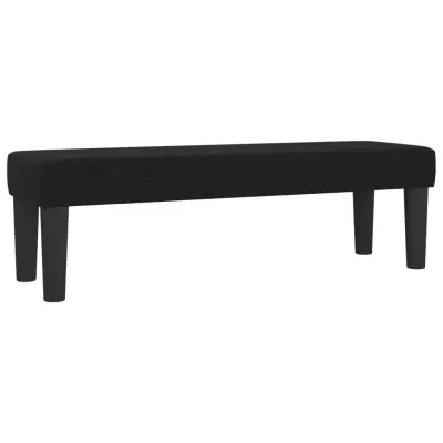 vidaXL Klop črna 100x30x30 cm blago