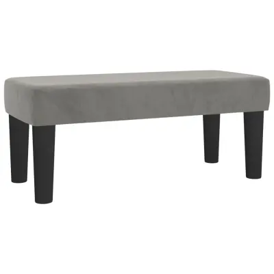 vidaXL Klop svetlo siva 70x30x30 cm žamet