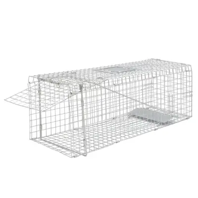 vidaXL Pocinkana živolovka 80 cm