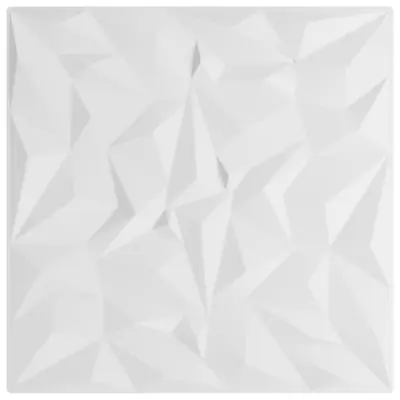vidaXL Stenski paneli 24 kosov beli 50x50 cm XPS 6 m² ametist