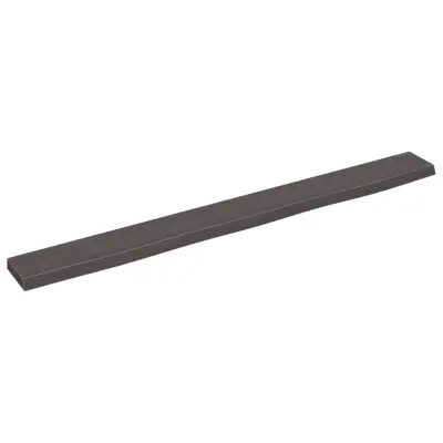 vidaXL Stenska polica temno rjava 100x10x2 cm trdna hrastovina