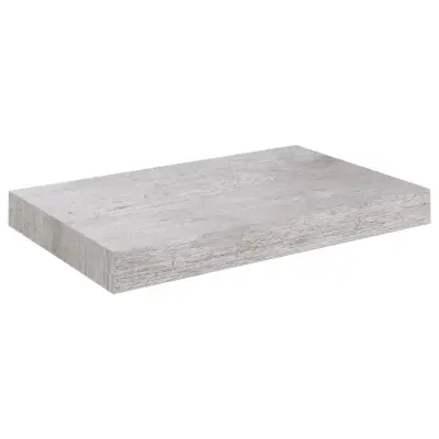 vidaXL Stenska polica betonsko siva 23x23,5x3,8 cm MDF