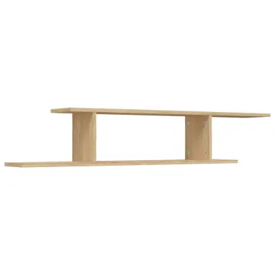 vidaXL Stenska TV polica sonoma hrast 125x18x23 cm inženirski les