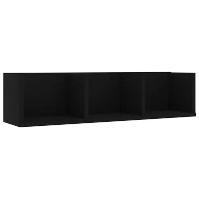 vidaXL Stenska polica za CD plošče bela 75x18x18 cm inženirski les