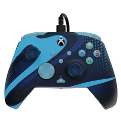 PDP XBOX WIRED CONTROLLER REMATCH - BLUE TIDE GLOW IN THE DARK