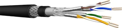 Draka Comteq (DNT) UC900 SS23 C7 (L)HQ2Y, črno, 4P S/FTP, AWG23, SWB, 60062472-T1000
