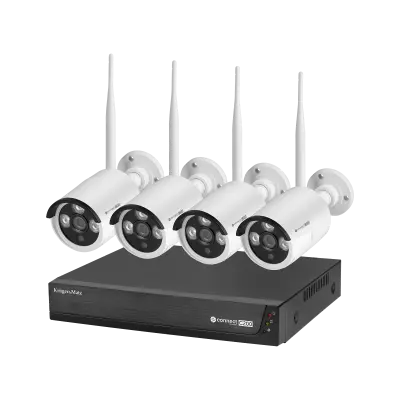 Set 4 brezžičnih videonadzornih kamer Wi-Fi s snemalnikom