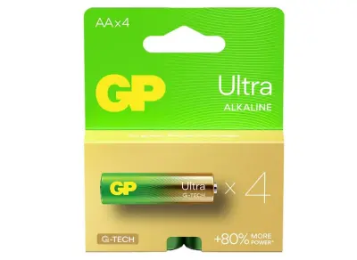 Ultra Alkalna AA GP baterija 15AU (LR6) 4 kosi