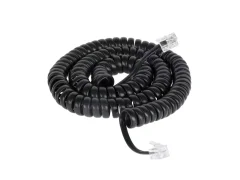 Telefonski kabel spirala 0.7m/4.2m črni