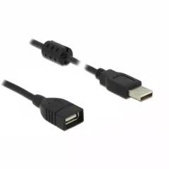 USB podaljšek 2.0, A-A  5m s feritom