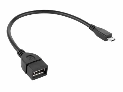 USB kabel A ž. - USB mikro m. OTG za tablice, 20cm