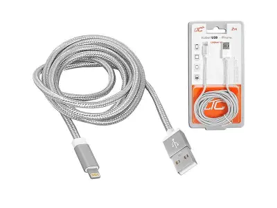 USB kabel za Apple, 480 MBit / s,lightning,  2m, srebrne barve