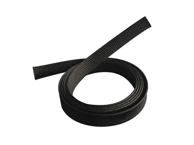 Zaščita poliester za kable, 1m - 40mm, črna barva