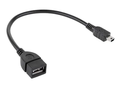 USB kabel TIP A ženski  - USB mini moški OTG , 20cm