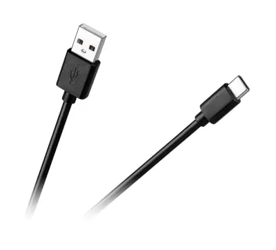 USB kabel 2.0 (A) M. -  tip (C) M., 1,5m, črne barve