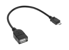 USB kabel A ž. - USB mikro m. OTG za PC , 20cm
