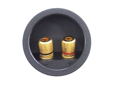 Priključek 2-pin za zvočnike fi:56mm GOLD vgradni