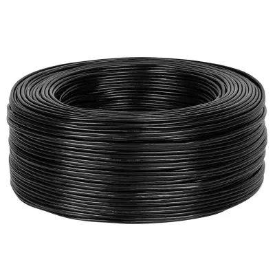 Audio kabel stereo 2x0,22mm2/3mm x 6mm črni, 100m