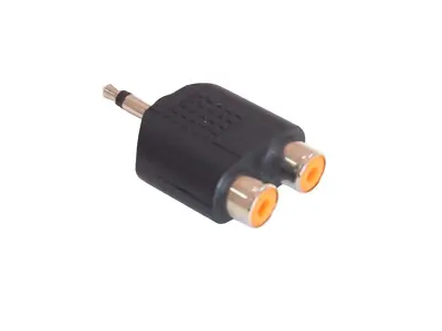 Adapter 2X cinch Ž.-banana 3.5mm mono