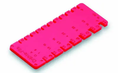 Cimco Kabel- oder Drahtlehre nach Schweizer Norm 140120: Cimco kabelska ali žična lestvica po švicarskem standardu 140120.