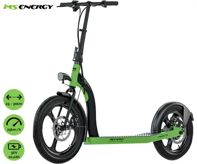 MS ENERGY r10 (črno-zelen) električni skiro