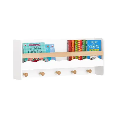 SoBuy regal za otroke v beli barvi v skandinavskem slogu