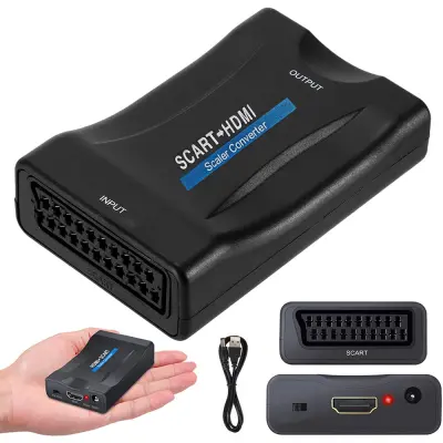 Adapter pretvornik SCART v HDMI AV euro FULL HD