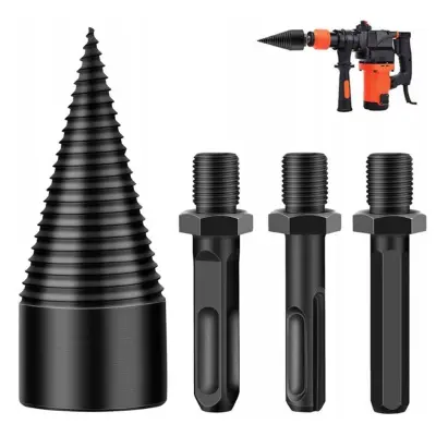 HEX SDS plus sveder za cepljenje lesa – cepilni sveder + M10 adapterji WOODCRACKER