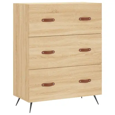 vidaXL Predalnik sonoma hrast 69,5x34x90 cm inženirski les