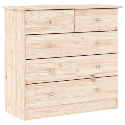 vidaXL Predalnik ALTA 77x35x73 cm trdna borovina