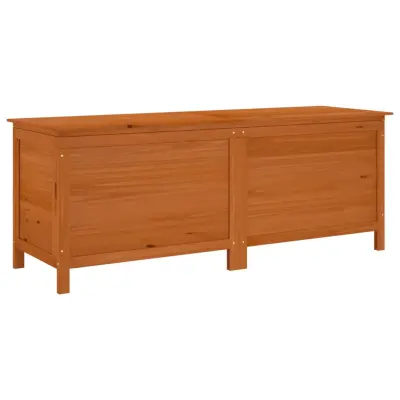 vidaXL Vrtna škatla za shranjevanje rjava 150x50x56,5 cm trdna jelka