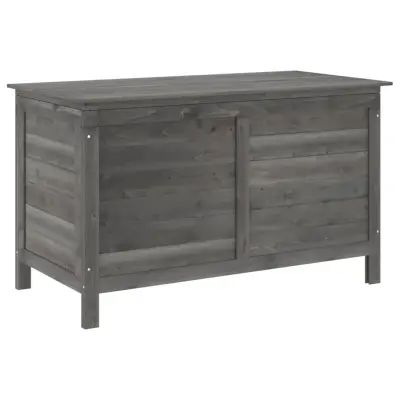 vidaXL Vrtna škatla za shranjevanje antracitna 99x49,5x58,5 cm jelka