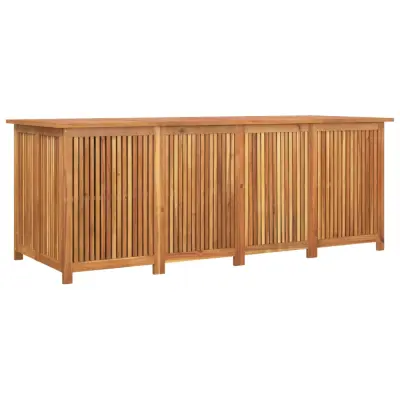 vidaXL Vrtna škatla za shranjevanje 200x80x75 cm trden akacijev les
