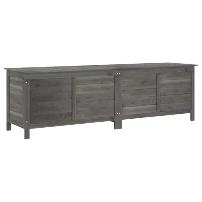 vidaXL Vrtna škatla za shranjevanje antracitna 198,5x50x56,5 cm jelka