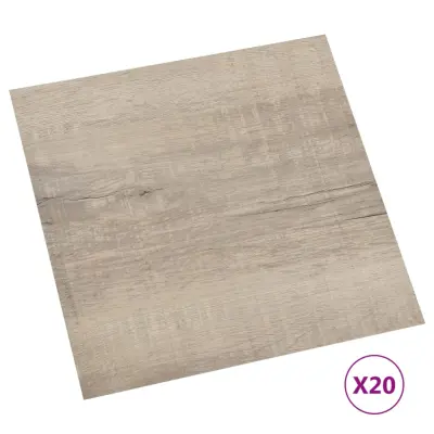 vidaXL Samolepilne talne plošče 20 kosov PVC 1,86 m² taupe