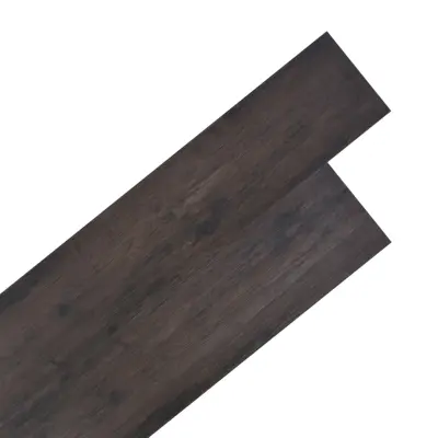 vidaXL Nesamolepilne PVC talne plošče 5,26 m² 2 mm hrast temno sive