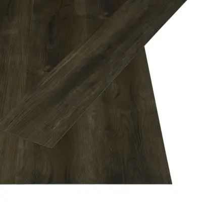 vidaXL Samolepilne talne deske 4,46 m² 3 mm PVC temno rjave