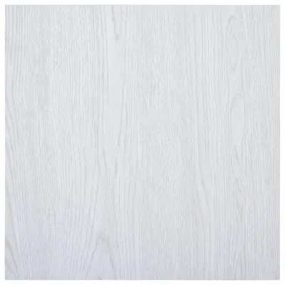 vidaXL Samolepilne talne plošče 5,11 m² PVC bele