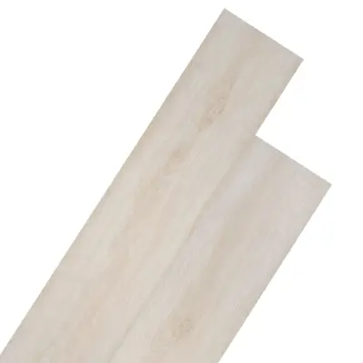 vidaXL Samolepilne PVC talne plošče 5,02 m² 2 mm barva bele hrastovine