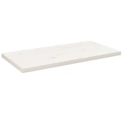 vidaXL Mizna plošča bela 80x40x2,5 cm trdna borovina pravokotna