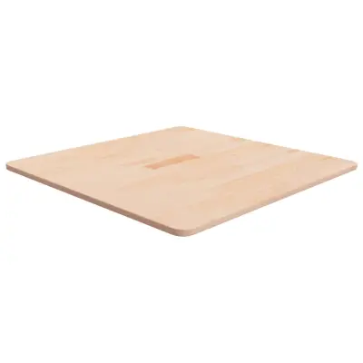 vidaXL Kvadratna mizna plošča 70x70x1,5 cm neobdelana trdna hrastovina
